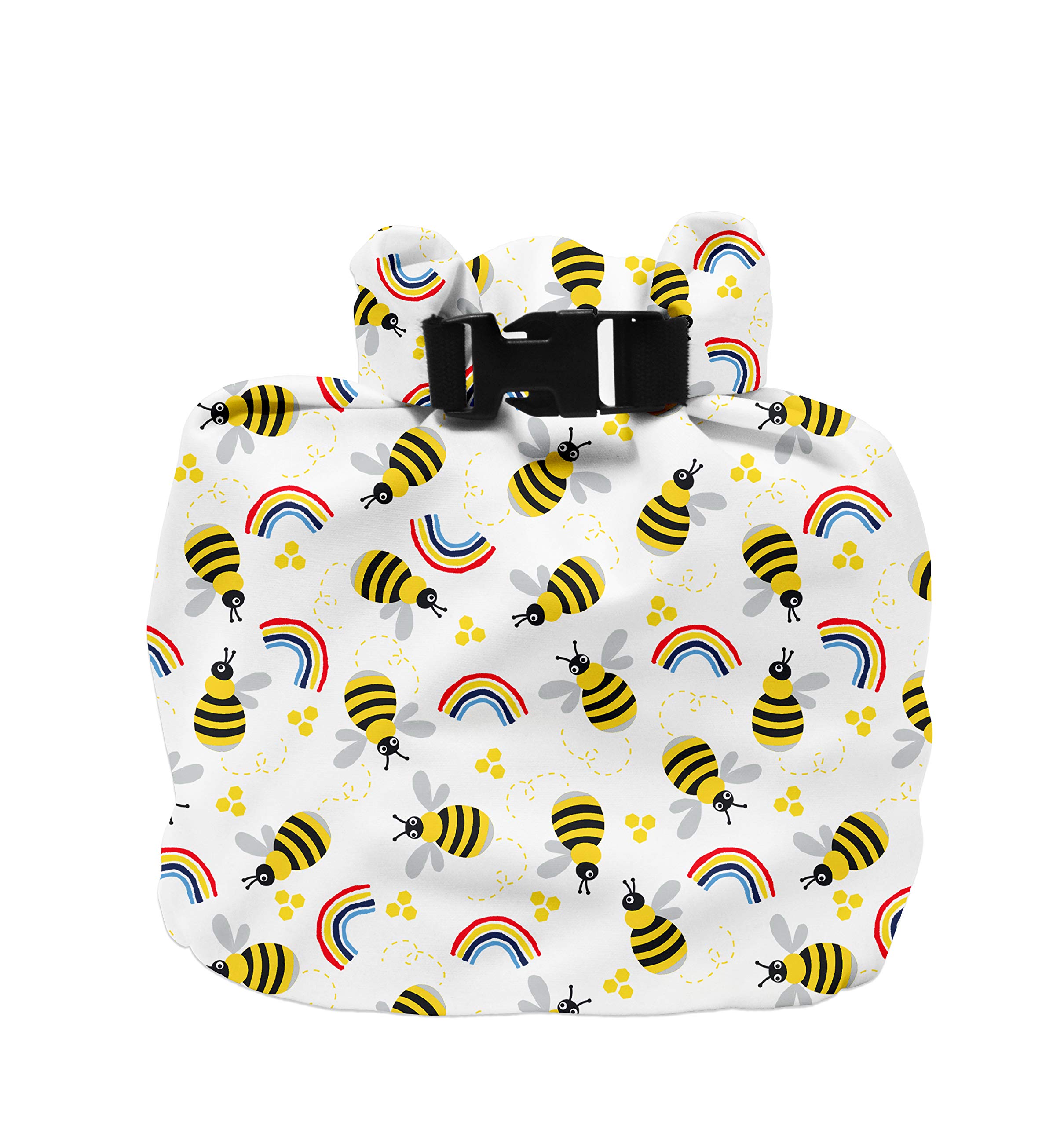 Bambino Mio, Out & About Wet Bag - Travel, Waterproof, Reusable Nappy Storage Bag, Honeybee Hive
