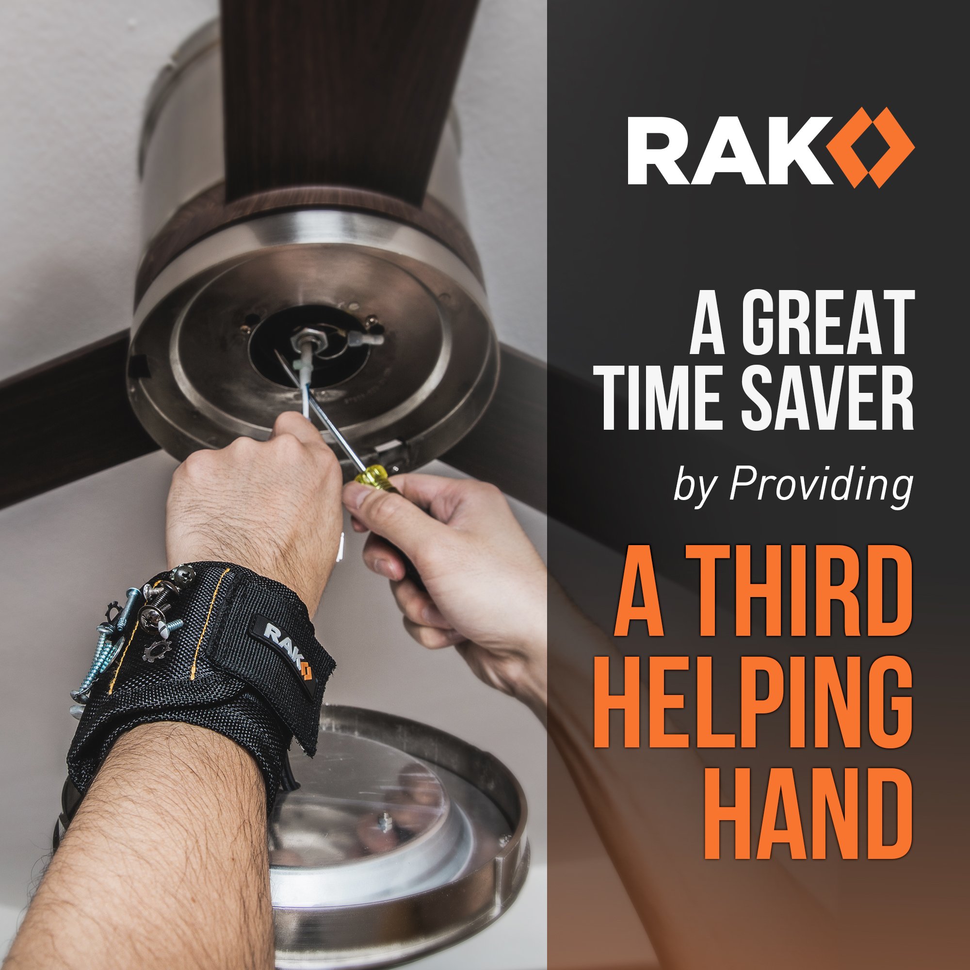 RAK Wristband (1 Pack) with Strong for Holding Screws