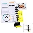 Note Tower Desktop Pro Dual Document Holder for Typing | Compact 2 Page Paper Holder Stand for Desk | Document Stand Holds Copy Paper, Photos & Post Notes | Dispenser includes 3x3 Sticky Notes | Black