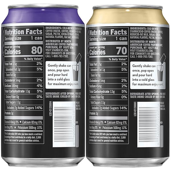 STARBUCKS NITRO COLD BREW, 2 FLAVOR SWEET CREAM VARIETY PACK, 9.6 FL OZ CANS (8 PACK)