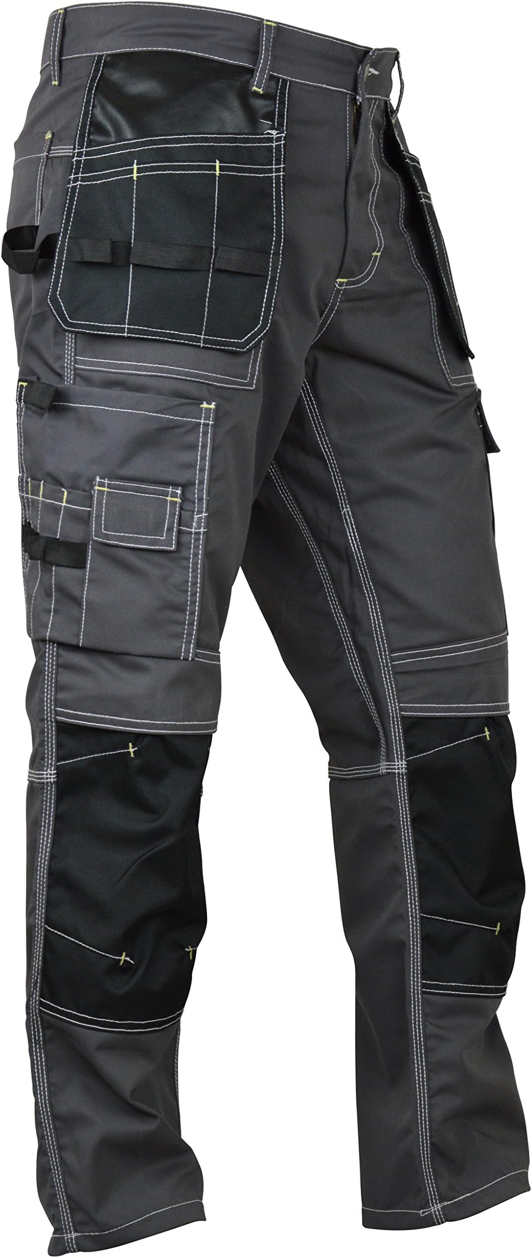 FASHIO FF Mens Construction Cordura Knee Reinforcement Workwear Trousers Utility Work Pant