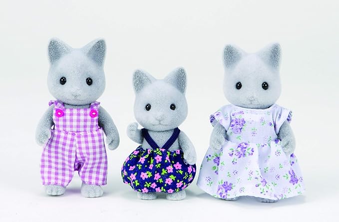 sylvanian families grey cat family