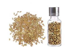 NICIME 500Pcs Gold Flint Refills for Lighter, Replacement Flints for Lighters, Flint Stone for Petrol Gas Fluid Lighter