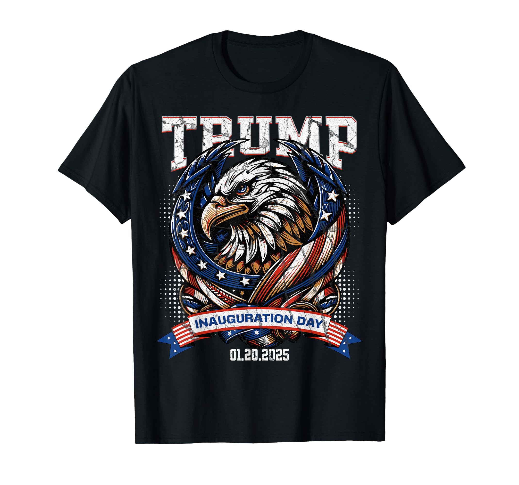 T-shirt Politique Donald Trump 45ème Et 47ème Président - Marque Silver Lake T-shirts - Coton, Manches Courtes - Neuf Avec étiquettes