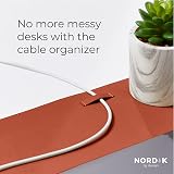 Nordik By Design Cork Leather Desk Mat 89x43cm Non-Slip Vegan Leather view 4
