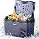 BODEGACOOLER 12 volt Car Refrigerator - Portable Freezer IPX4 Waterproof Car Fridge 26QT(25L) Electric Cooler Ultra-Quiet for