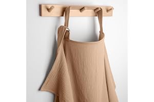 Comfy Cubs Muslin Nursing Cover, Pack of 1, 100% Muslin Breastfeeding Cover - Soft & Breathable Baby Nursing Scarf with Adjustable Neck Strap - Portable, Lightweight & Privacy Coverage - Cedar
