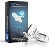BACtrack Professional Breathalyzer Mouthpieces | 20ct | Compatible with S80, Trace, Scout, Element &amp; Eclipse | Individually Wrapped | BAC Alcohol Tester Replacement Tips