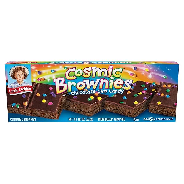 LITTLE DEBBIE COSMIC BROWNIES, 6 INDIVIDUALLY WRAPPED COOKIES,...