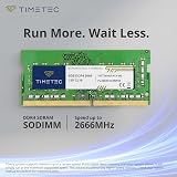 Timetec 8GB DDR4 2666MHz SODIMM PC4-21300 260-Pin Laptop RAM 1.2V CL19 view 4