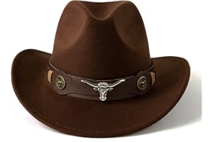 Gossifan Classic Womens Western Cowboy Cowgirl Hats with Wide Belt