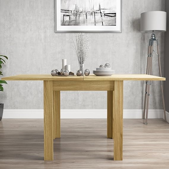 New town Flip Top Oak 4 Seater Dining Table Amazon.co.uk Kitchen & Home