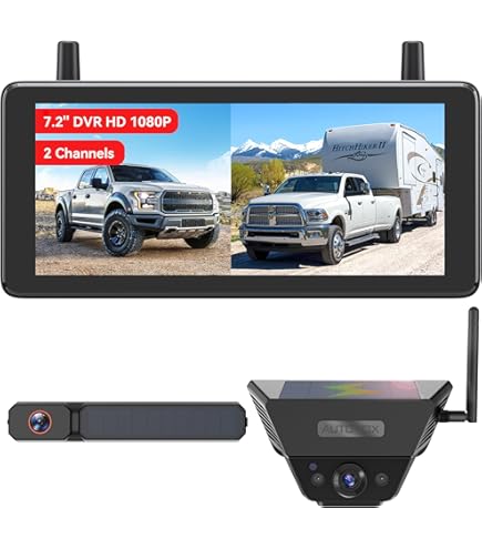 Voyager WVSXP43 Sistema Telecamere Wireless Per Veicoli - Monitor LCD 4,3'' + Telecamera Posteriore WVSXC160, IR Led, Supporto Ventosa, 12V - 2