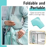 Maliton Potty Training Seat Aqua Blue Foldable Travel Non-Slip Splash Guard view 6