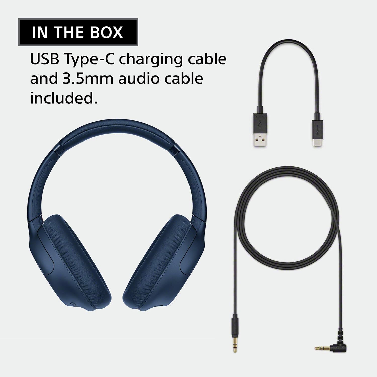 Sony Noise Cancelling Headphones WHCH710N: Wireless Bluetooth Over the Ear Headset with Mic for phone-call, Blue ( Exclusive) (WHCH710N/L): Electronics