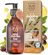 BIONOBLE Organic Jojoba Oil Cold Pressed Unrefined 200ml Glass Bottle