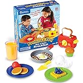 Learning Resources Pretend & Play Rise & Shine Breakfast - 21 Pieces, Ages 3+, Preschool Food Toys, Kitchen Play for Kids, Gifts for Boys and Girls