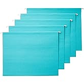 �鶹�� Basics Hanging File Folders, Letter Size, Aqua, 25-Pack