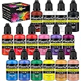 Magicfly Airbrush Paint, 16 Colors Airbrush Paint Set (30 ml/1 oz), Ready to Spray, Opaque & Neon Colors, Water-Based, Premiu