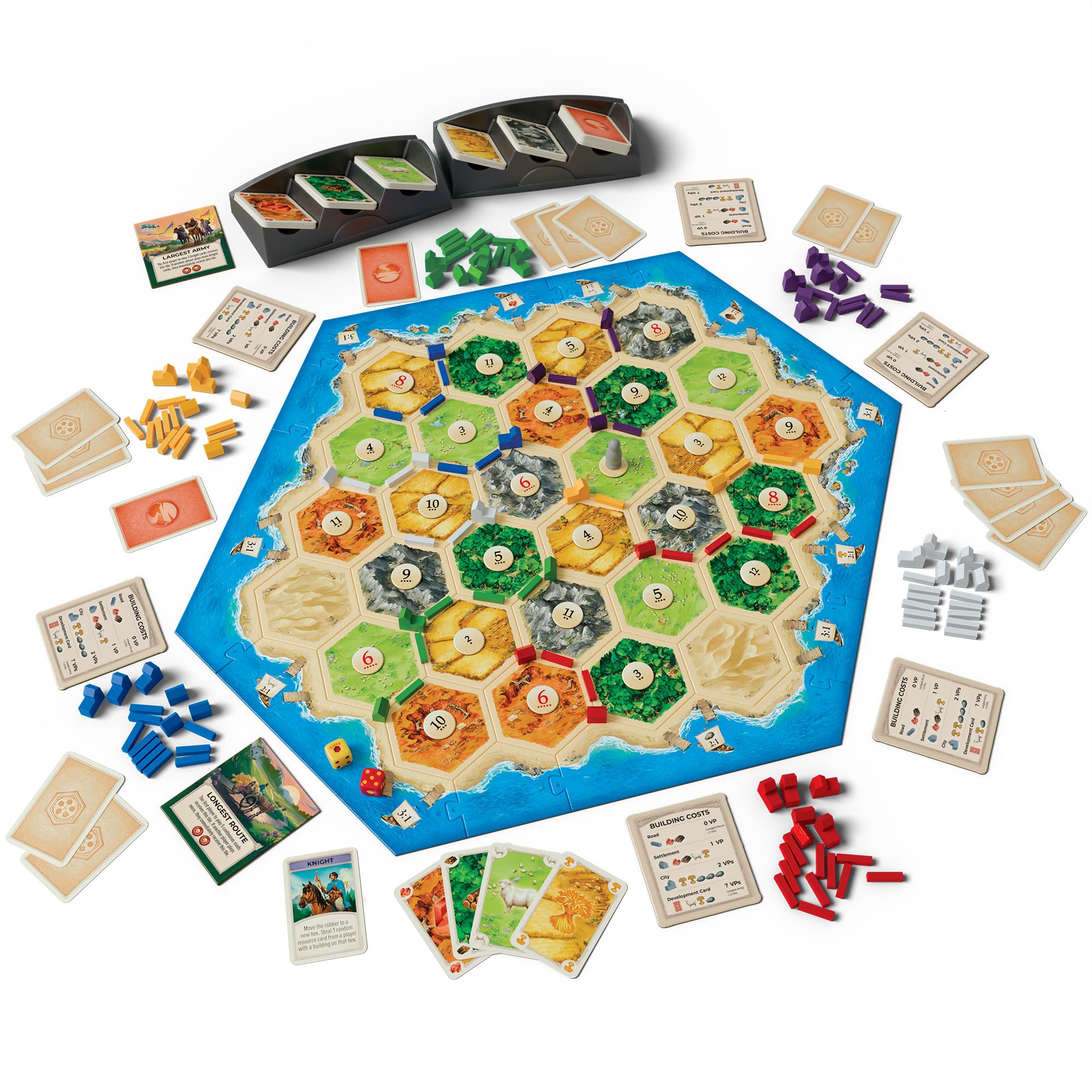 CATAN 5-6 Player Board Game Expansion (6th Edition) Add More Players to Your Adventure, Ages 10+, 3-6 Players, 60-90 Minute Playtime