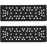 ECSiNG 2Pcs 62 Hole Interface Pad Replacement Compatible with Mirka Rectangular Protective Mat Adhesive Discs for Pneumatic Electric Self-Suction Polishing Machine and Sander