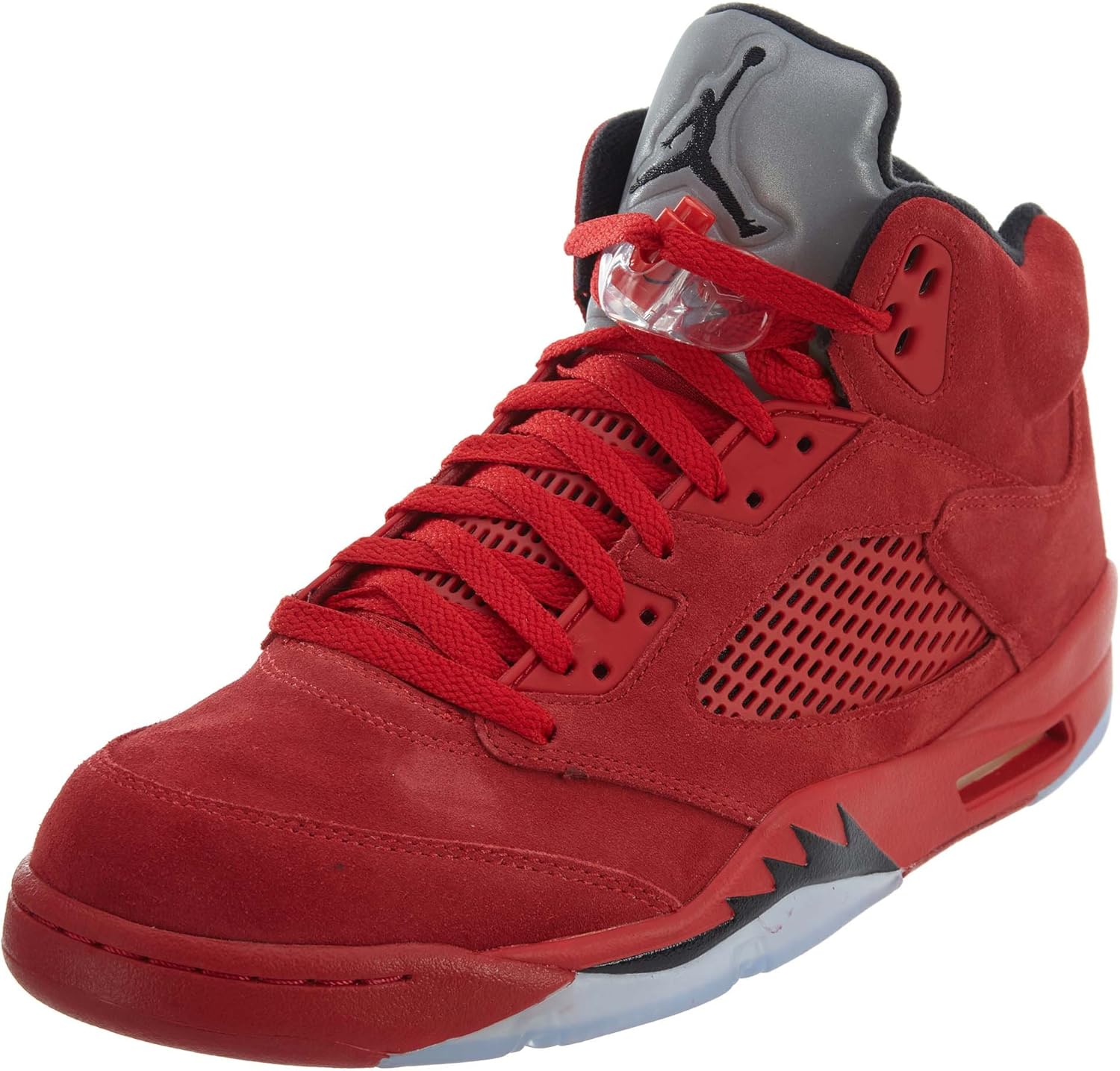 retro 5 red suede