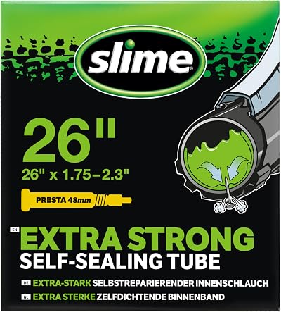 Slime 30060 Bike Inner Tube with Slime Sealant Presta 26 x 1.75-2.3