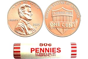 2025 Penny Cent Roll -Denver Mint Uncirculated