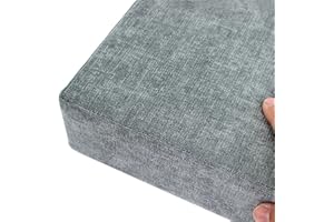 Coussins de Banc Intérieur/Extérieur,Antidérapant Coussin Banquette en Mousse avec Housse Amovible Coussin d'assise sur Mesur