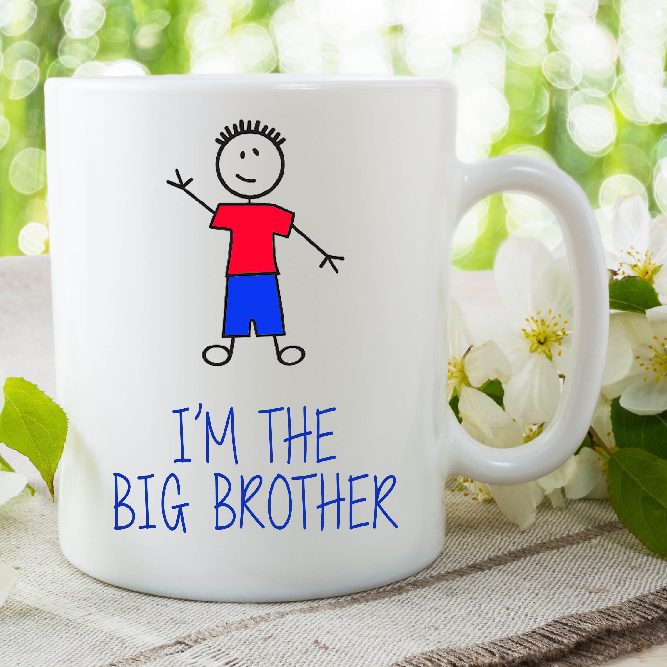 I'm The Big Brother Funny Mug Gift for Son Surprise Baby Announcement WSDMUG642
