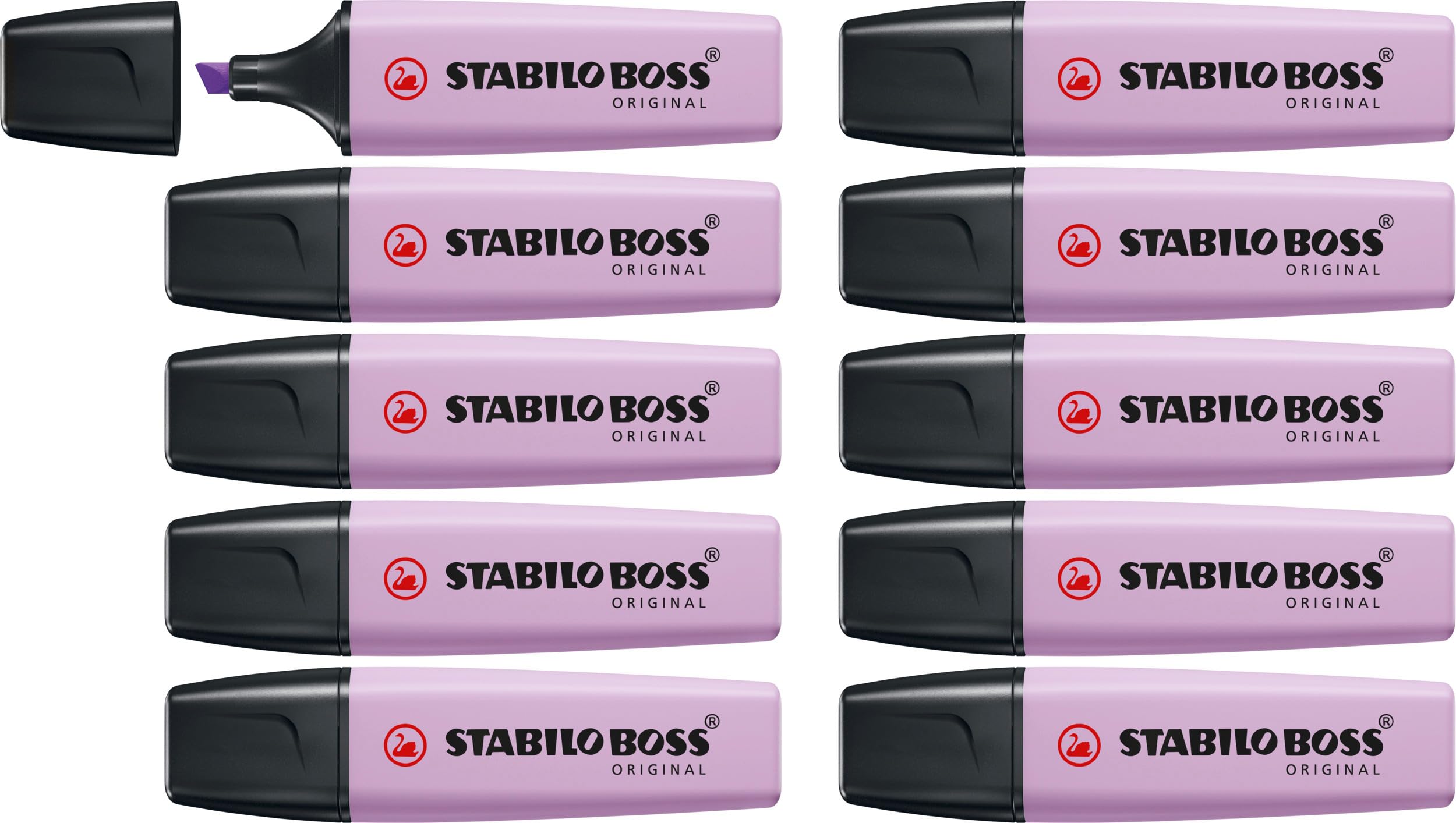 STABILO BOSS ORIGINAL Pastel - Highlighter - Pack of 10 - Lilac Haze
