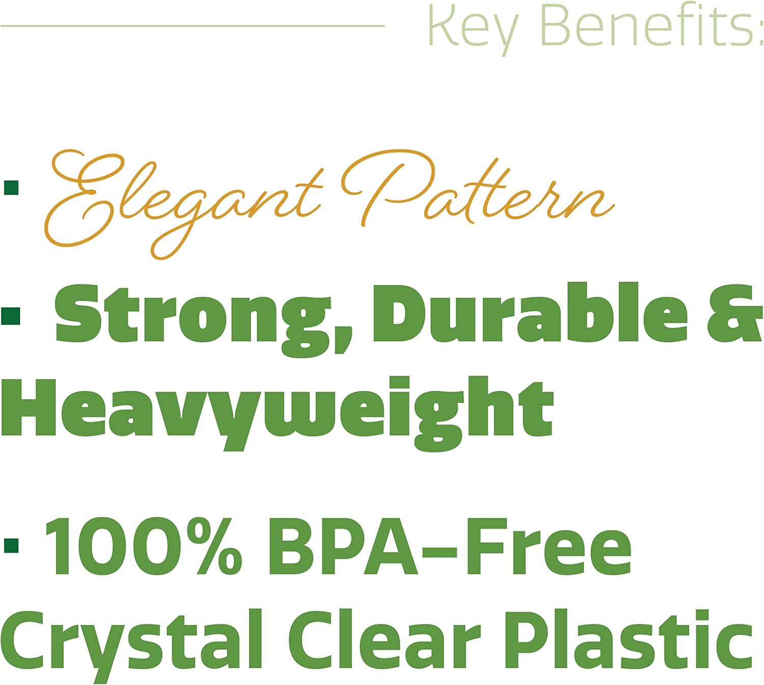 [100 Pack] Heavyweight Disposable Clear Plastic Forks: Kitchen & Dining