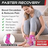 SS Sleeve Stars Ankle Brace with Removable Strap Pink Size S 9-10 view 2