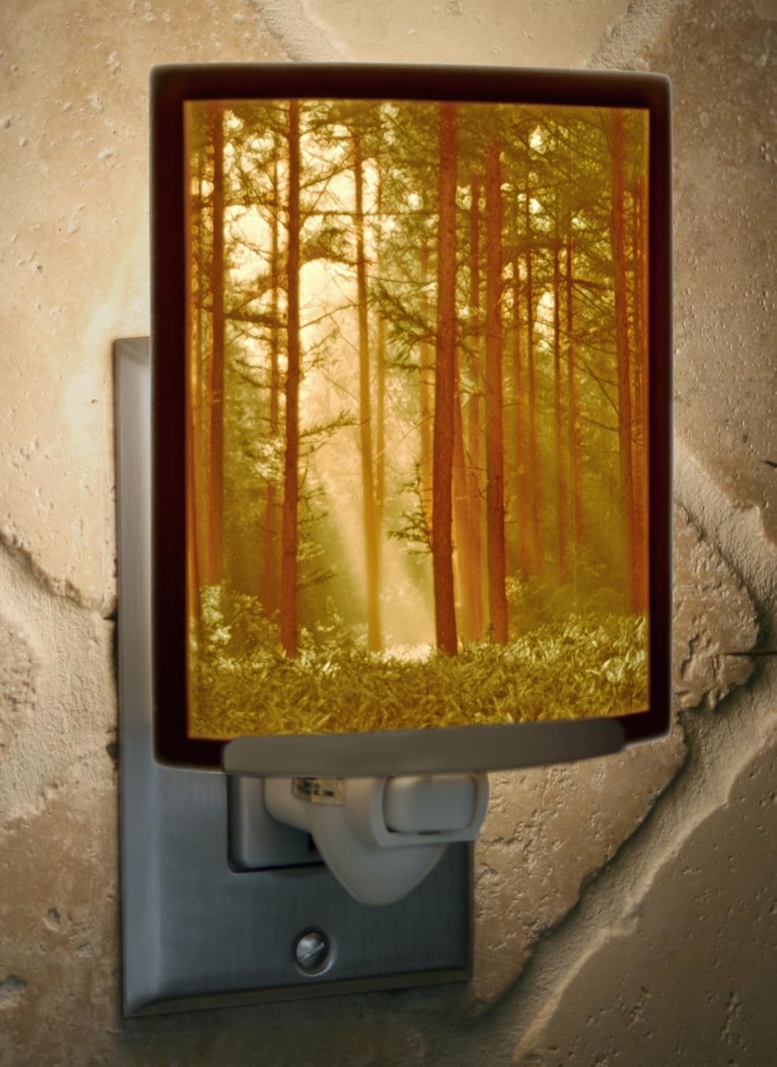 Woodland Sunbeams Colored Lithophane Night Light Porcelain Garden Lighting Nrc123 Night Lights Wall Lights Adios Co Il