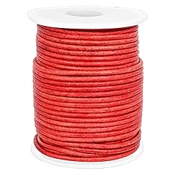 GENIQUE Real/Genuine Round Leather String Cord for