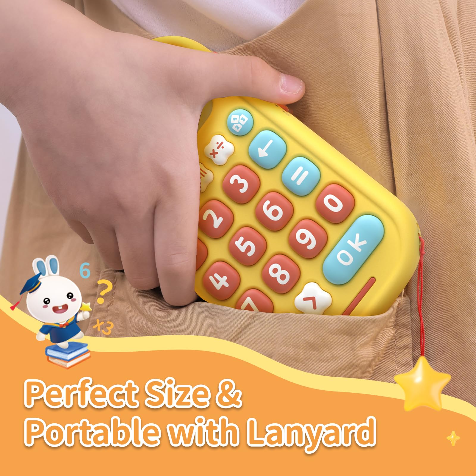 alilo Math Games for Kids Ages 5-12, Portable Math Toys for Practicing Addition, Subtraction, Multiplication and Division, Fun Educational Toy with 5 Modes, 19 Math Games, and 50K Math Questions