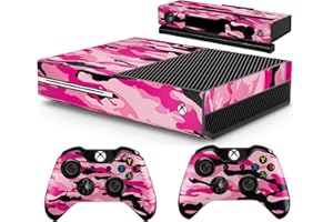 giZmoZ n gadgetZ GNG Pink Camo Console Skin Decal Sticker + 2 Controller Skins Compatible with Xbox One & Kinect