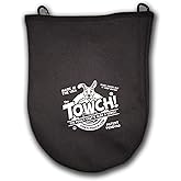 Towch&reg; Disc Golf Towel Pouch - 3 to 5 Disc Bag - Choice of 11 Colors - (Basic Black)