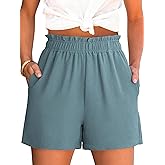 ANRABESS Shorts for Women Summer Casual Elastic High Waisted Dressy Lounge Shorts Comfy Bottoms 2026 Beach Vacation Clothes