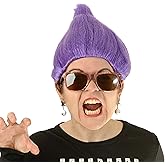 Purple Troll Wig | Deluxe Unisex Troll Doll Costume Hair