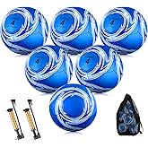 Realspring 6 Pcs Soccer Balls Bulk Size 3 4 5 with Pump Needle Storage Bag Operation Christmas Soccer Balls for Youth Outdoor Training Christian Charity Donation Supplies