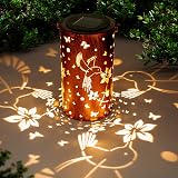 TickTime Hummingbird Solar Lantern Outdoor Garden Copper Dragonfly 7.1in view 9