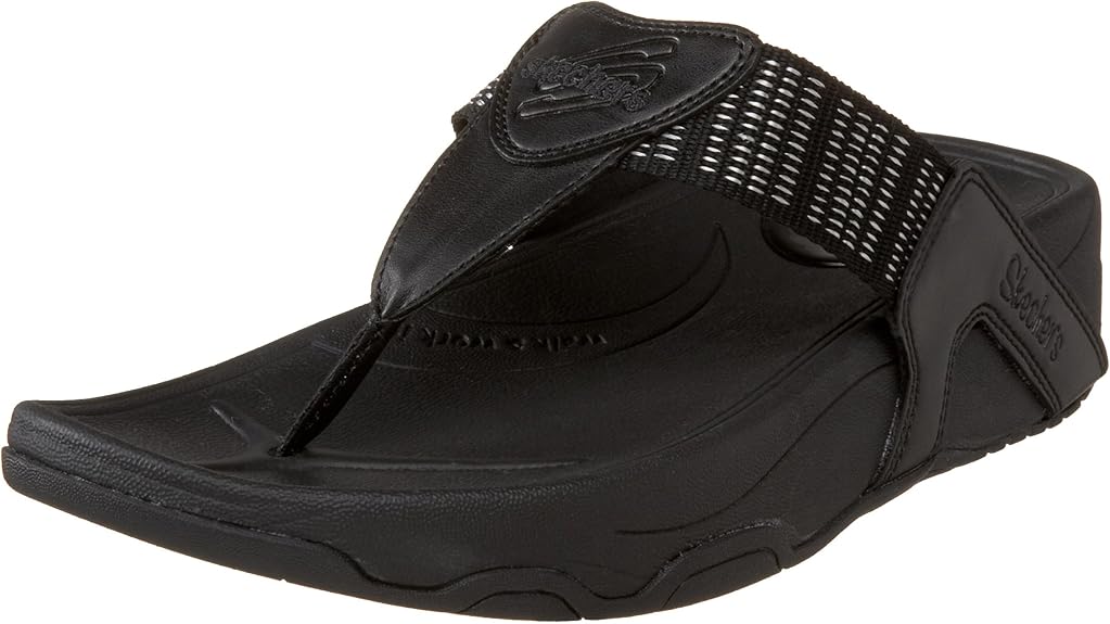 Amazon.com | Skechers Cali Women's Glam Punk Thong Sandal | Flip-Flops