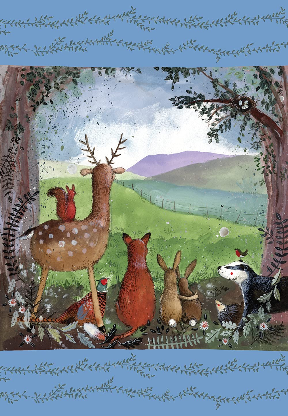 ALEX CLARK Forest Friends Tea Towel - 100% Cotton