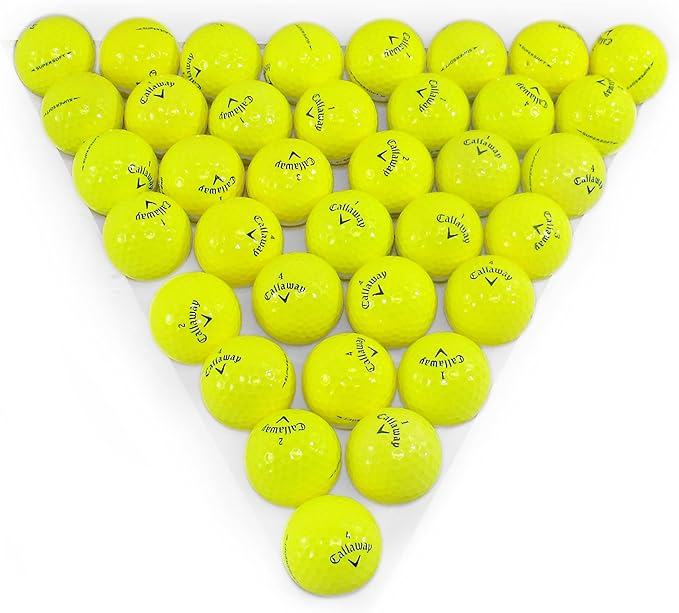 Callaway Supersoft Yellow 36 Pack Golf Balls Mint Condition, Recycled