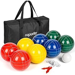 ropoda 100mm Bocce Ball Set Regulation Size and