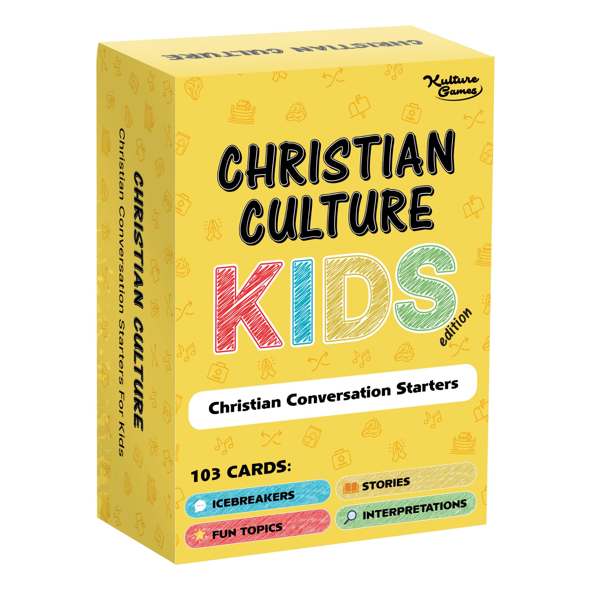 Kulture Games - Bible Conversation Cards for Kids - Christian Family Games - Faith-Based Educational Card Games for Sunday School - Christian Learning Gifts - Ages 6+ — image 1
