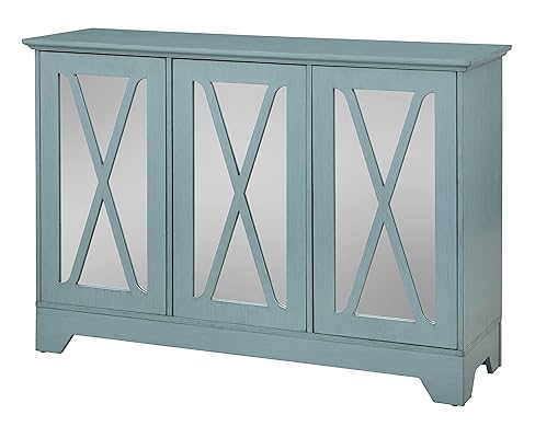 Target Marketing Systems Reflections Buffet/Console with Mirror, Blue