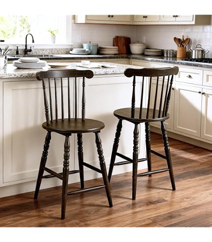 Amazon.com: Acme Bar Stool in Walnut and Antique Black : Home