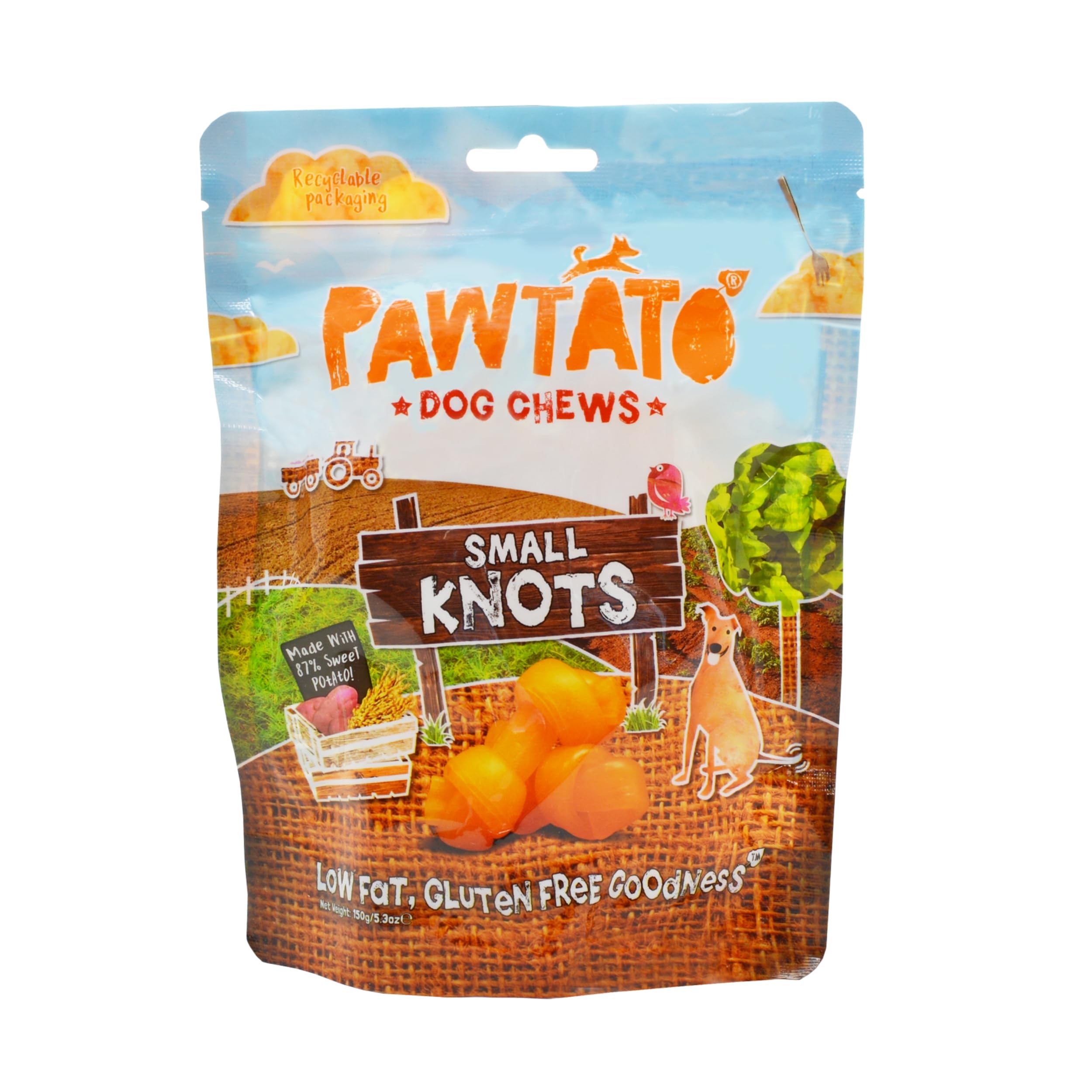 Pawtato Knots Small 150g (Case x12)